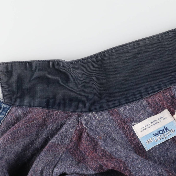 70'S Sears WORK LEISURE denim coveralls, men's XL size, vintage unknown blue type Vintage Second Hand