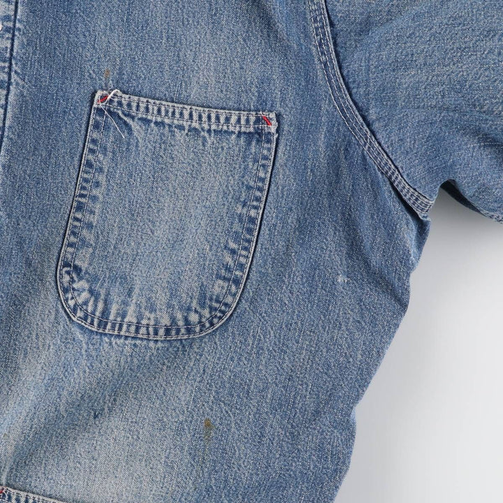 70'S Sears WORK LEISURE denim coveralls, men's XL size, vintage unknown blue type Vintage Second Hand