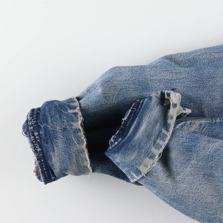 70'S Sears WORK LEISURE denim coveralls, men's XL size, vintage unknown blue type Vintage Second Hand