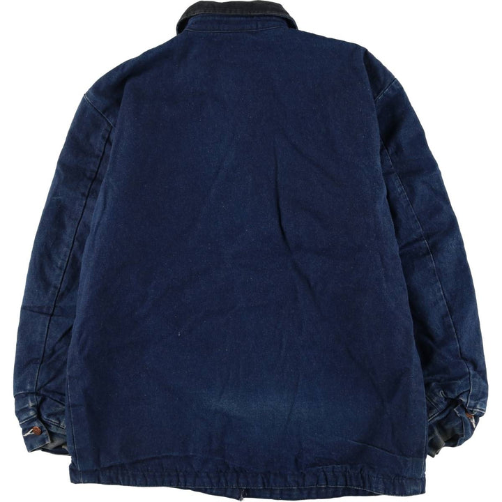 90'S Wrangler WORK WEAR Bat Dye Denim Coveralls Men's XL Vintage unclear blue type Vintage Second Hand