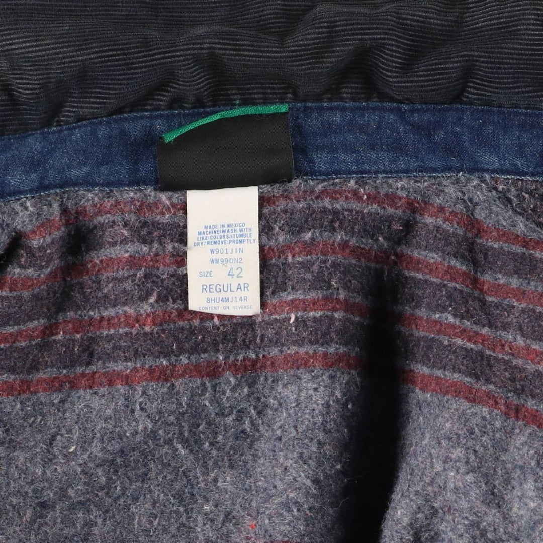 90'S Wrangler WORK WEAR Bat Dye Denim Coveralls Men's XL Vintage unclear blue type Vintage Second Hand