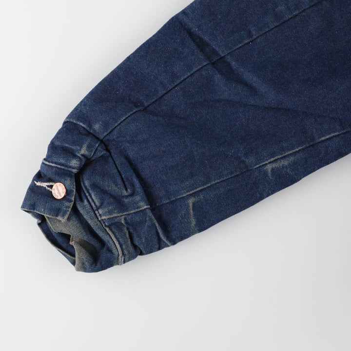 90'S Wrangler WORK WEAR Bat Dye Denim Coveralls Men's XL Vintage unclear blue type Vintage Second Hand