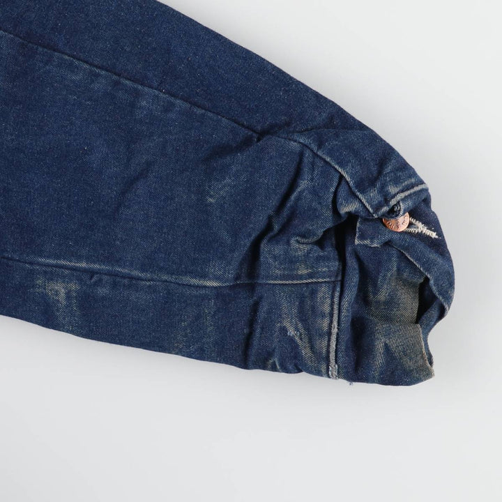 90'S Wrangler WORK WEAR Bat Dye Denim Coveralls Men's XL Vintage unclear blue type Vintage Second Hand