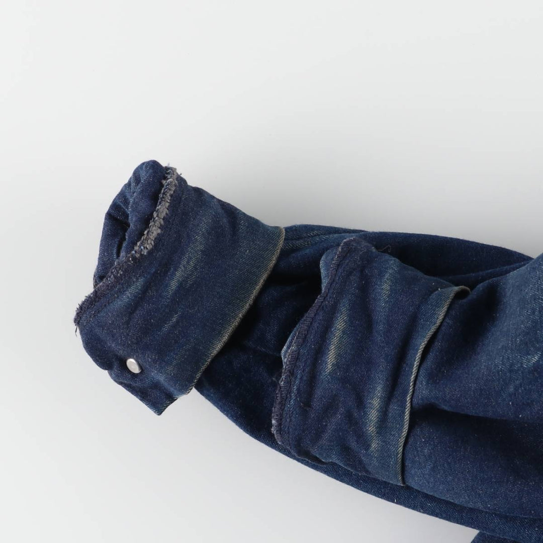 90'S Wrangler WORK WEAR Bat Dye Denim Coveralls Men's XL Vintage unclear blue type Vintage Second Hand