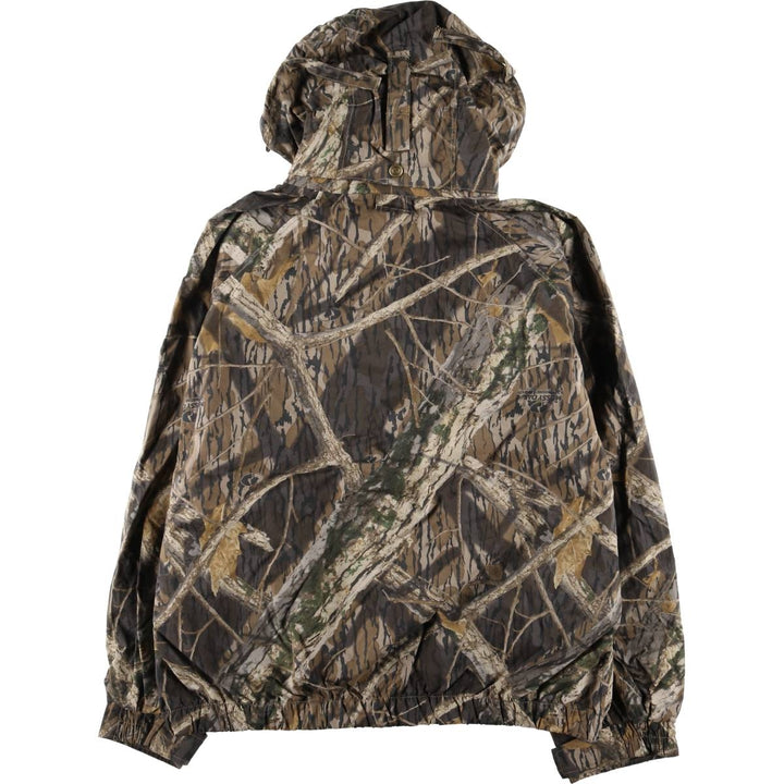 90s~00'S Columbia Camouflage Pattern Real Tree Camo Mountain Parka Shell Jacket Men's XXL Nylon Khaki type Vintage Second Hand