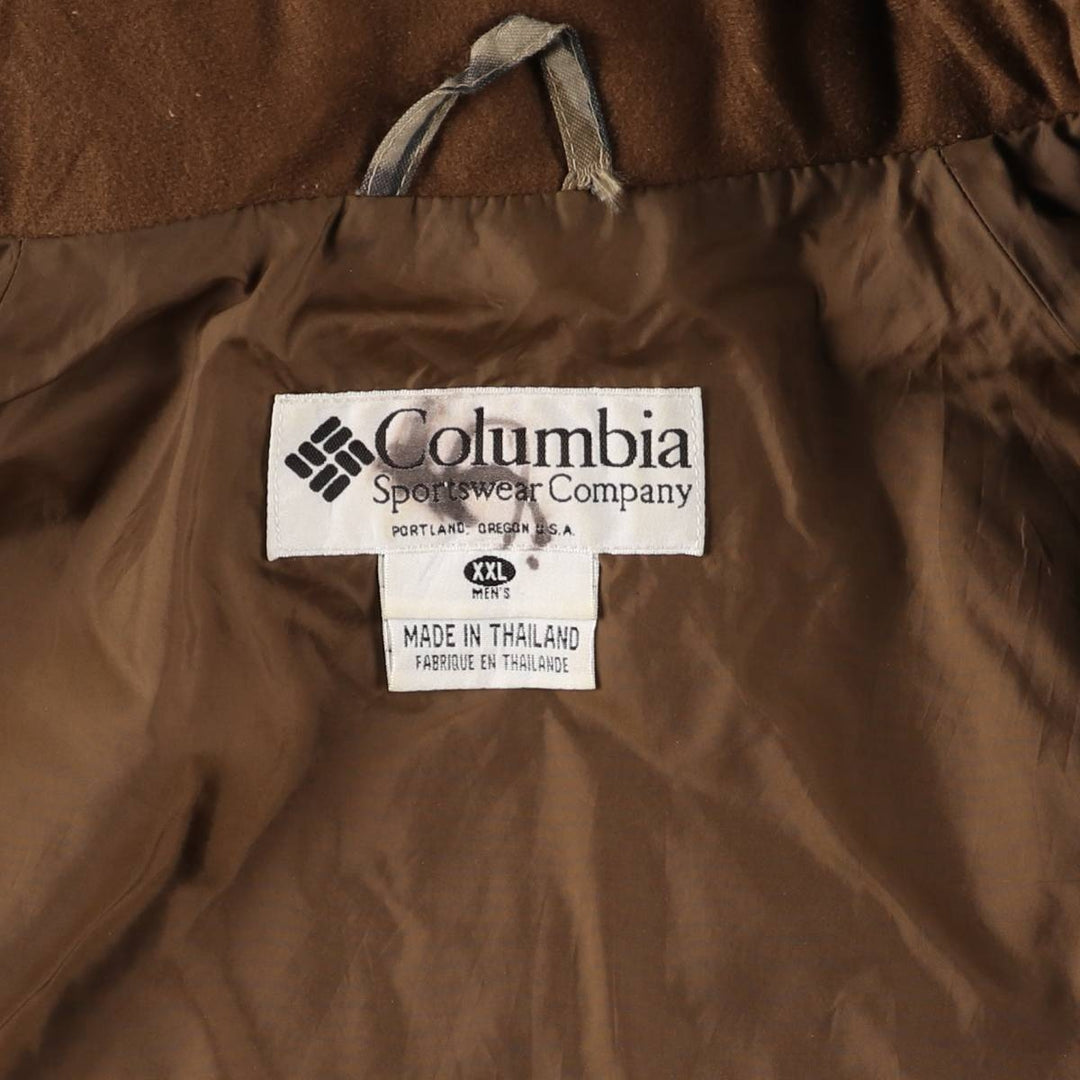 90s~00'S Columbia Camouflage Pattern Real Tree Camo Mountain Parka Shell Jacket Men's XXL Nylon Khaki type Vintage Second Hand