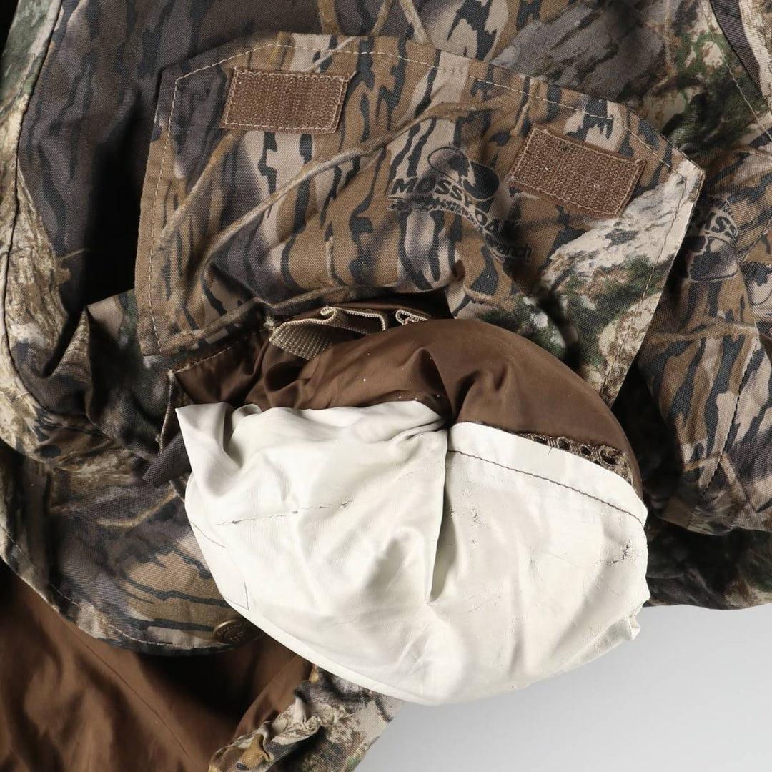 90s~00'S Columbia Camouflage Pattern Real Tree Camo Mountain Parka Shell Jacket Men's XXL Nylon Khaki type Vintage Second Hand