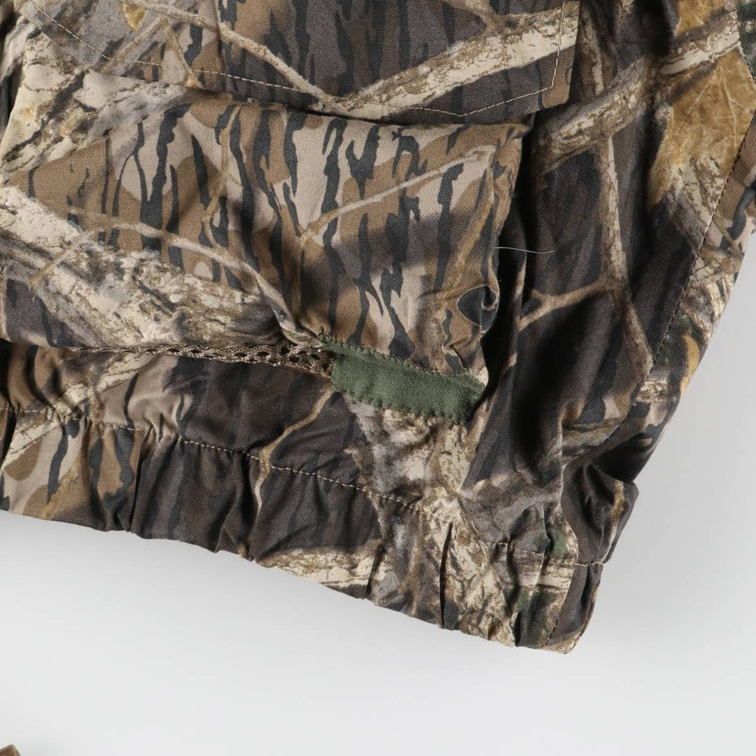 90s~00'S Columbia Camouflage Pattern Real Tree Camo Mountain Parka Shell Jacket Men's XXL Nylon Khaki type Vintage Second Hand