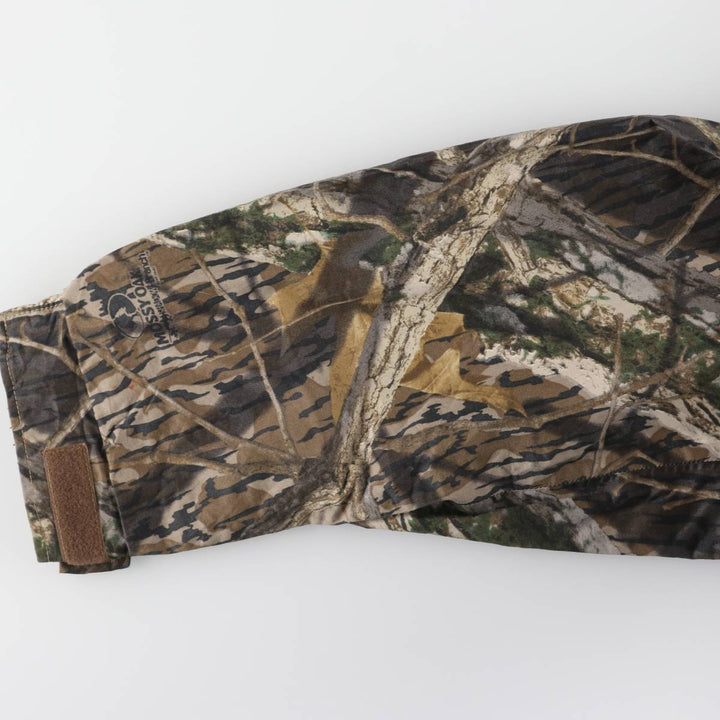 90s~00'S Columbia Camouflage Pattern Real Tree Camo Mountain Parka Shell Jacket Men's XXL Nylon Khaki type Vintage Second Hand