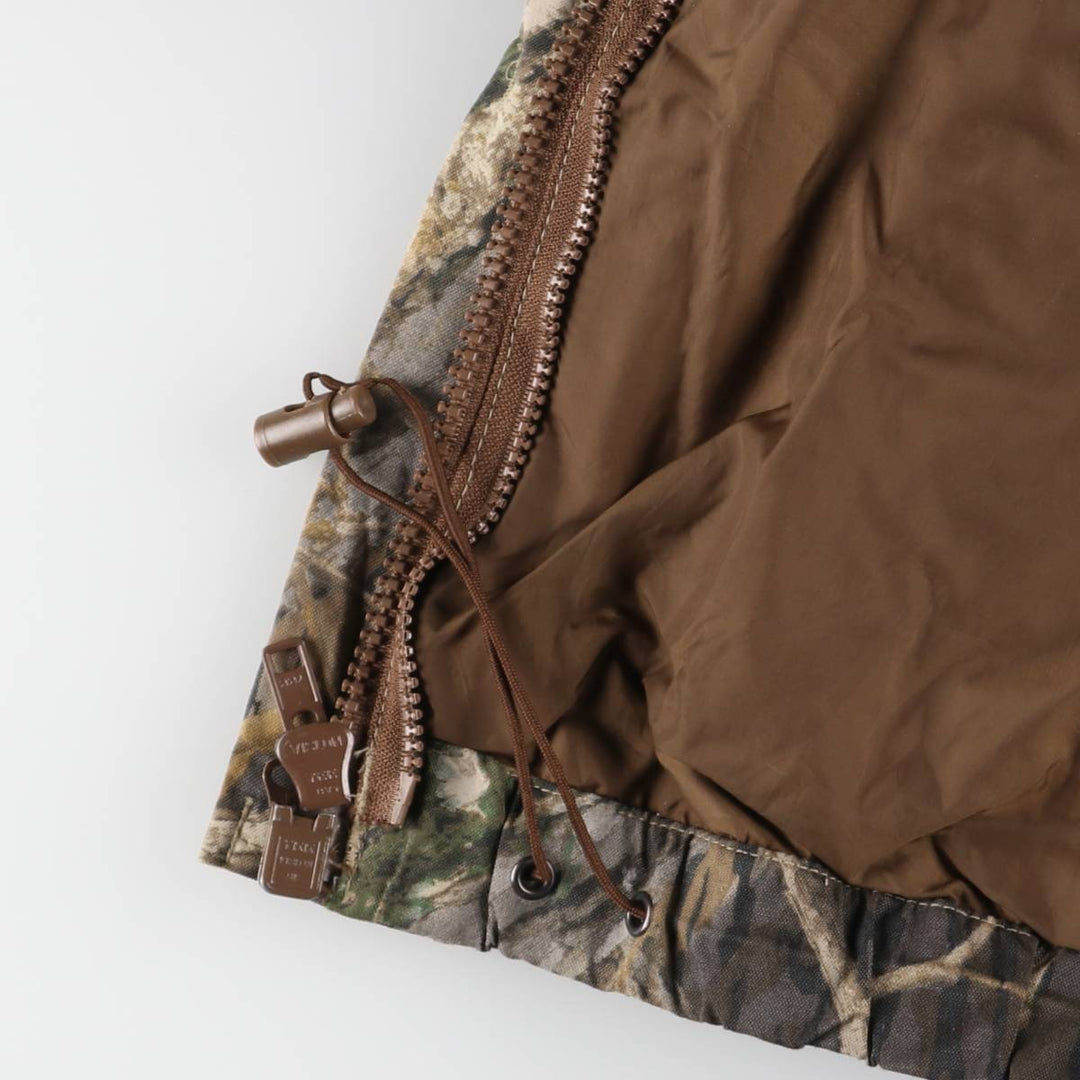 90s~00'S Columbia Camouflage Pattern Real Tree Camo Mountain Parka Shell Jacket Men's XXL Nylon Khaki type Vintage Second Hand