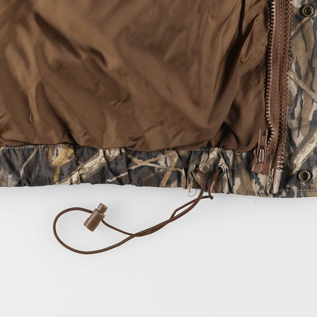 90s~00'S Columbia Camouflage Pattern Real Tree Camo Mountain Parka Shell Jacket Men's XXL Nylon Khaki type Vintage Second Hand