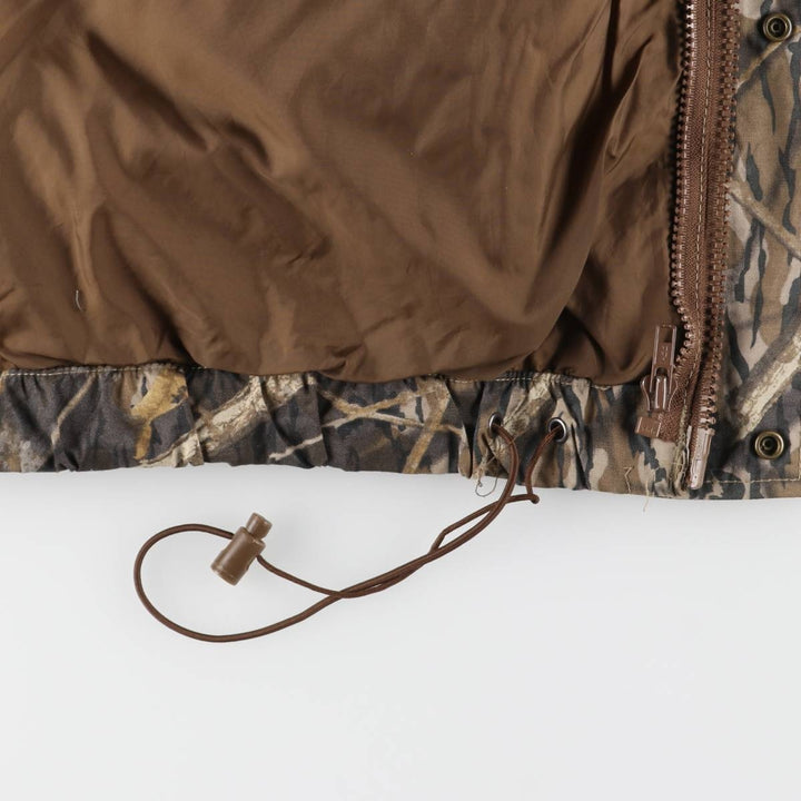 90s~00'S Columbia Camouflage Pattern Real Tree Camo Mountain Parka Shell Jacket Men's XXL Nylon Khaki type Vintage Second Hand