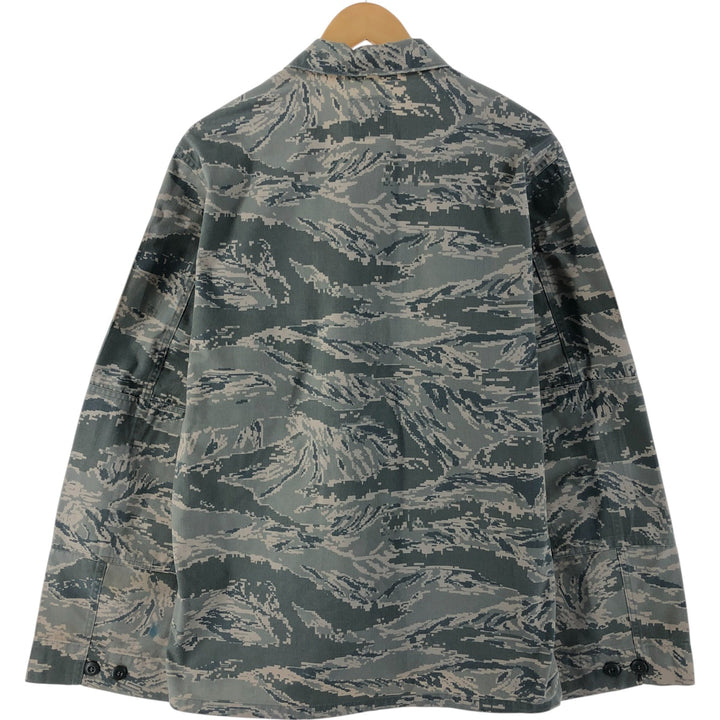 00'S US Military Genuine Camouflage Pattern ABU Digital Tiger Camo BDU Military Jacket Made in USA 46R Men's XL cotton gray type Vintage Second Hand
