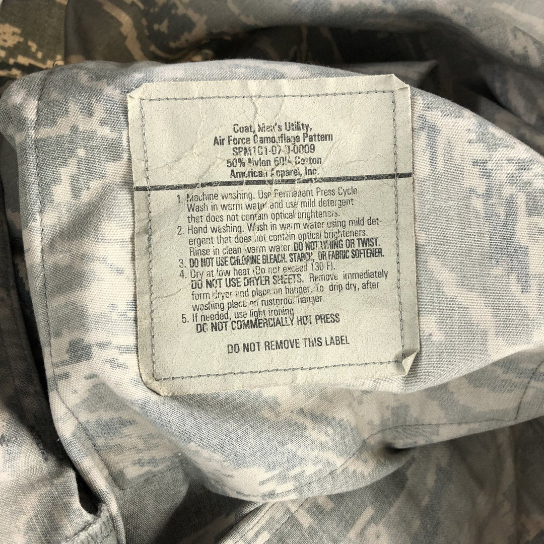 00'S US Military Genuine Camouflage Pattern ABU Digital Tiger Camo BDU Military Jacket Made in USA 46R Men's XL cotton gray type Vintage Second Hand