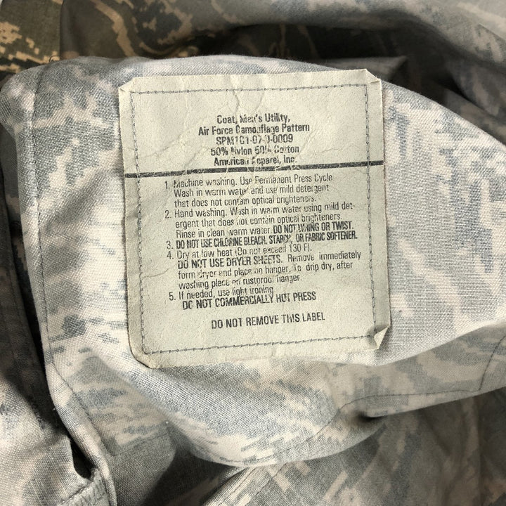 00'S US Military Genuine Camouflage Pattern ABU Digital Tiger Camo BDU Military Jacket Made in USA 46R Men's XL cotton gray type Vintage Second Hand