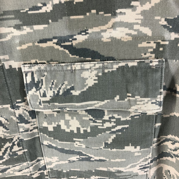 00'S US Military Genuine Camouflage Pattern ABU Digital Tiger Camo BDU Military Jacket Made in USA 46R Men's XL cotton gray type Vintage Second Hand