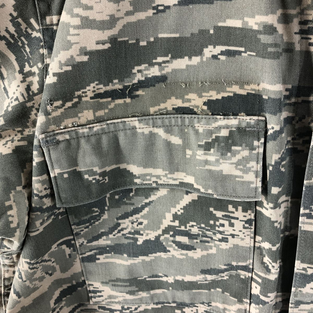 00'S US Military Genuine Camouflage Pattern ABU Digital Tiger Camo BDU Military Jacket Made in USA 46R Men's XL cotton gray type Vintage Second Hand