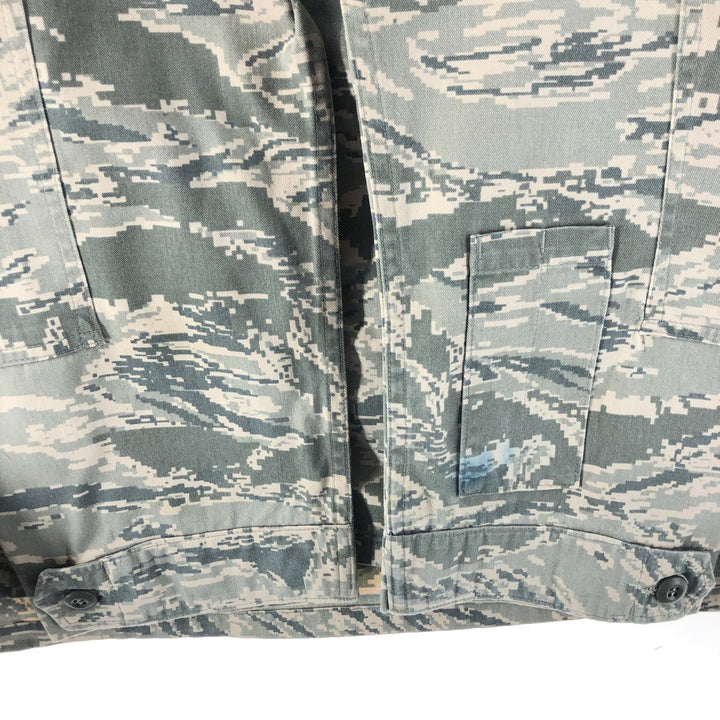 00'S US Military Genuine Camouflage Pattern ABU Digital Tiger Camo BDU Military Jacket Made in USA 46R Men's XL cotton gray type Vintage Second Hand