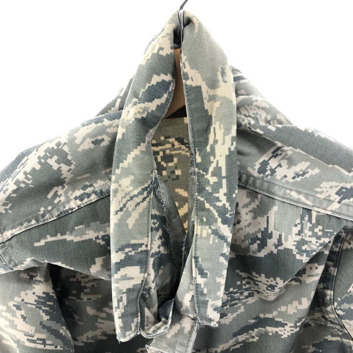 00'S US Military Genuine Camouflage Pattern ABU Digital Tiger Camo BDU Military Jacket Made in USA 46R Men's XL cotton gray type Vintage Second Hand