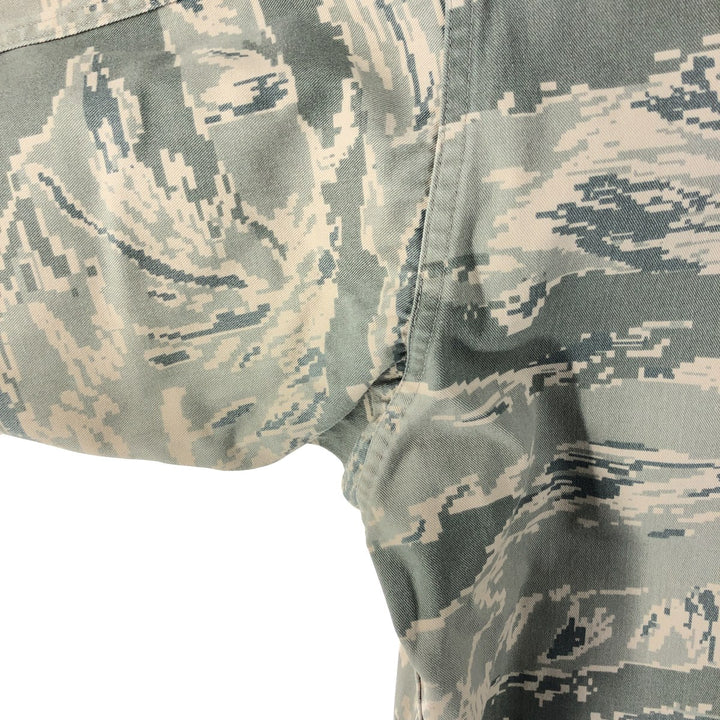 00'S US Military Genuine Camouflage Pattern ABU Digital Tiger Camo BDU Military Jacket Made in USA 46R Men's XL cotton gray type Vintage Second Hand