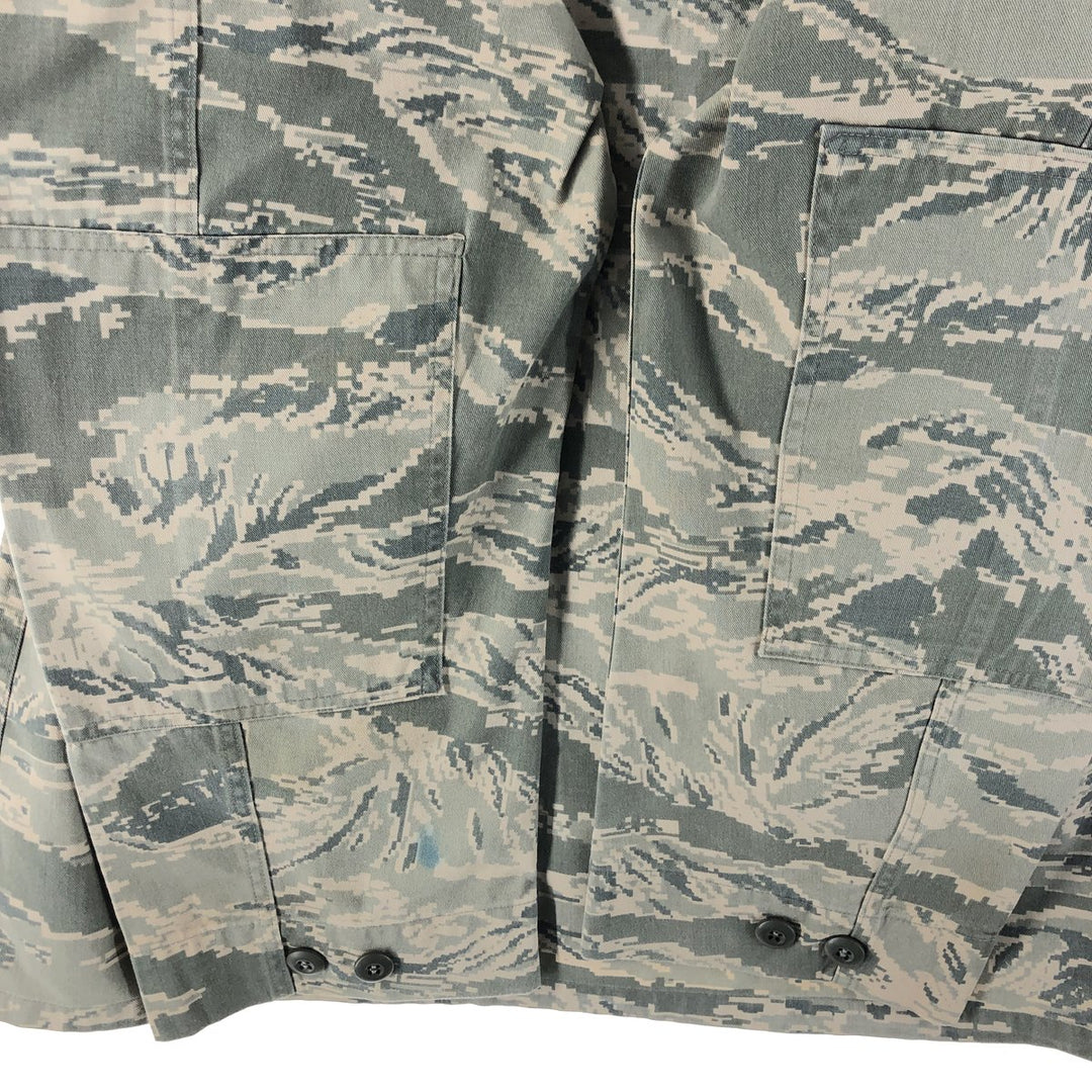 00'S US Military Genuine Camouflage Pattern ABU Digital Tiger Camo BDU Military Jacket Made in USA 46R Men's XL cotton gray type Vintage Second Hand