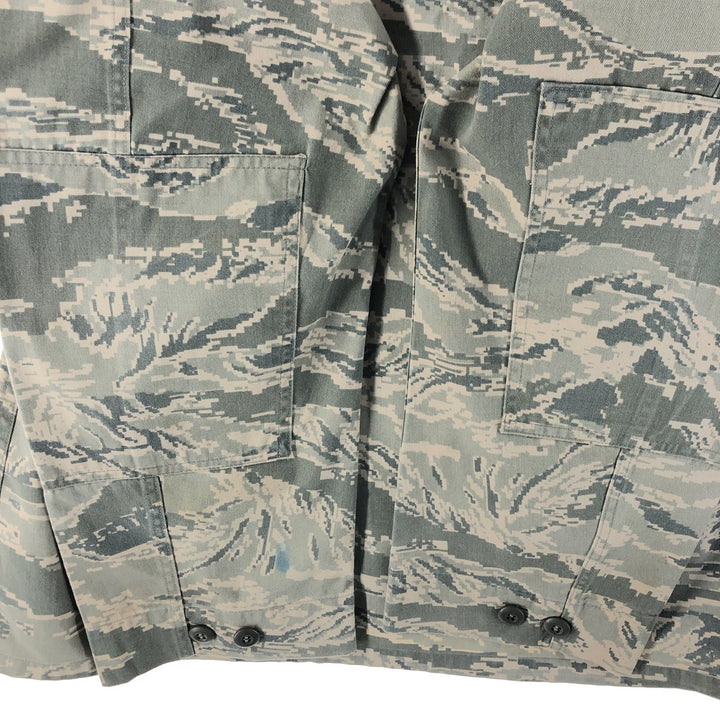 00'S US Military Genuine Camouflage Pattern ABU Digital Tiger Camo BDU Military Jacket Made in USA 46R Men's XL cotton gray type Vintage Second Hand