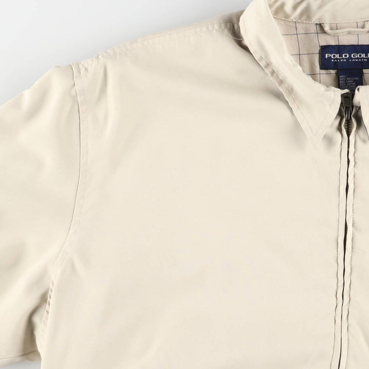 90'S Ralph Lauren POLO GOLF Swing Top Sports Jacket Men's L Size Vintage polyester Beige type Vintage Second Hand