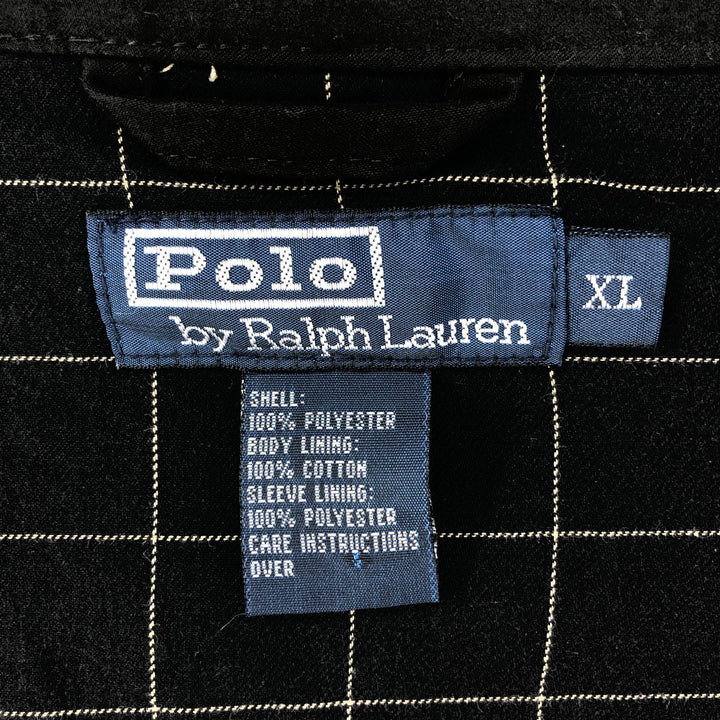 Ralph Lauren POLO by Ralph Lauren Swing Top Sports Jacket Men's XL polyester black type Vintage Second Hand