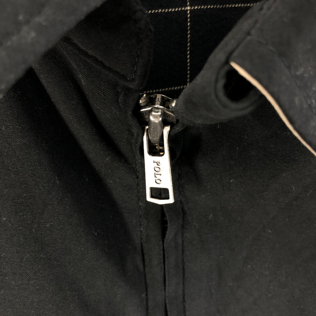 Ralph Lauren POLO by Ralph Lauren Swing Top Sports Jacket Men's XL polyester black type Vintage Second Hand