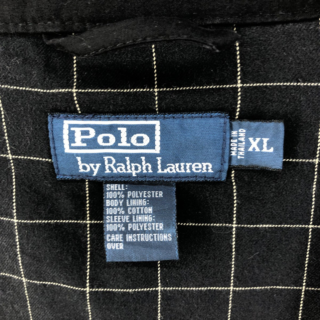 Ralph Lauren POLO by Ralph Lauren Swing Top Sports Jacket Men's XL polyester black type Vintage Second Hand