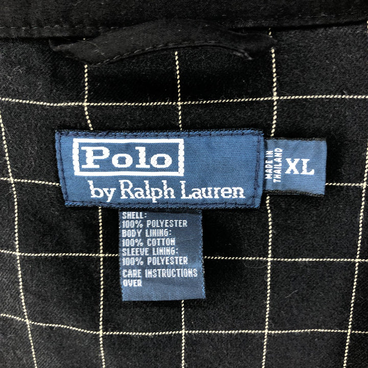 Ralph Lauren POLO by Ralph Lauren Swing Top Sports Jacket Men's XL polyester black type Vintage Second Hand