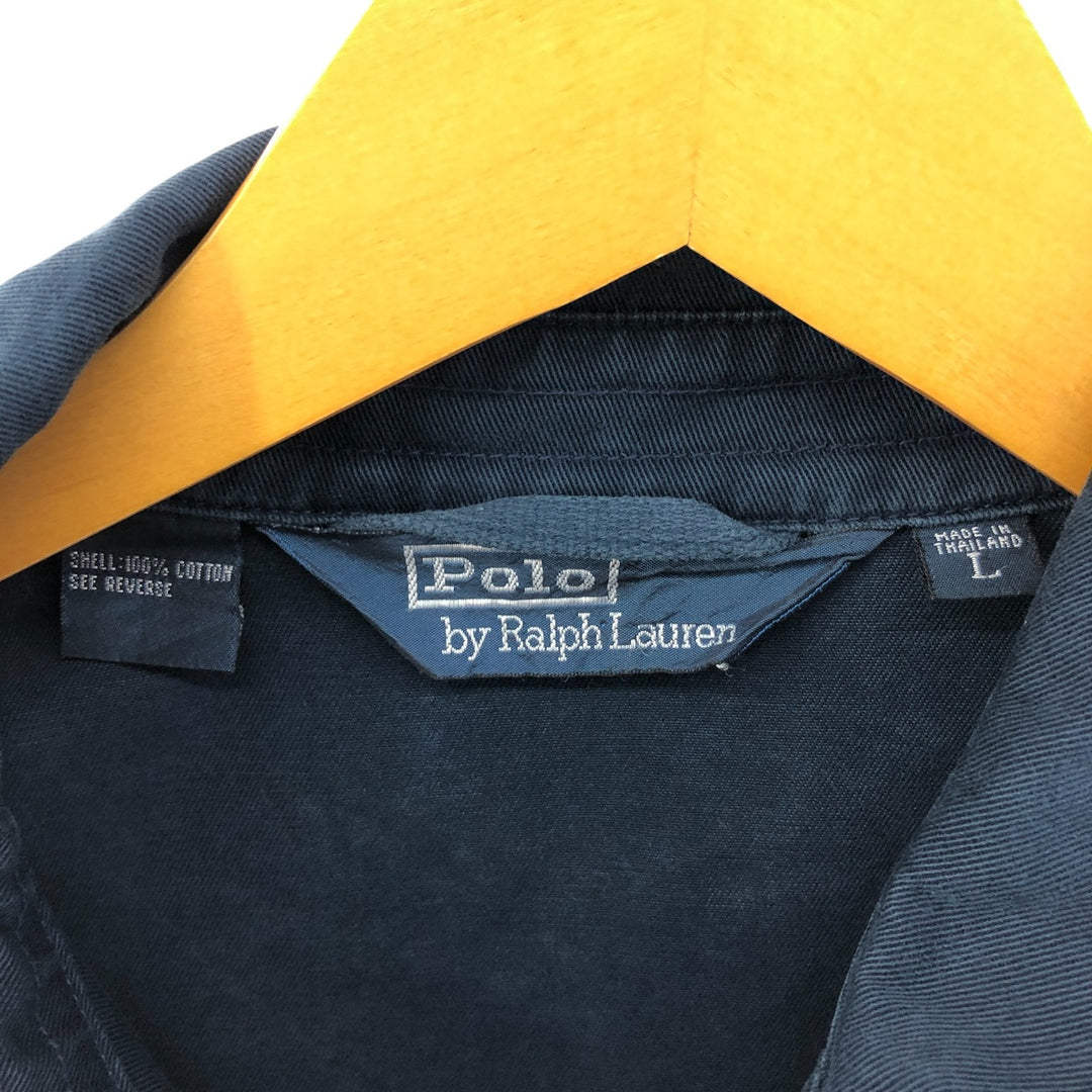 Ralph Lauren POLO by Ralph Lauren Swing Top Sports Jacket Men's L size cotton navy blue type Vintage Second Hand