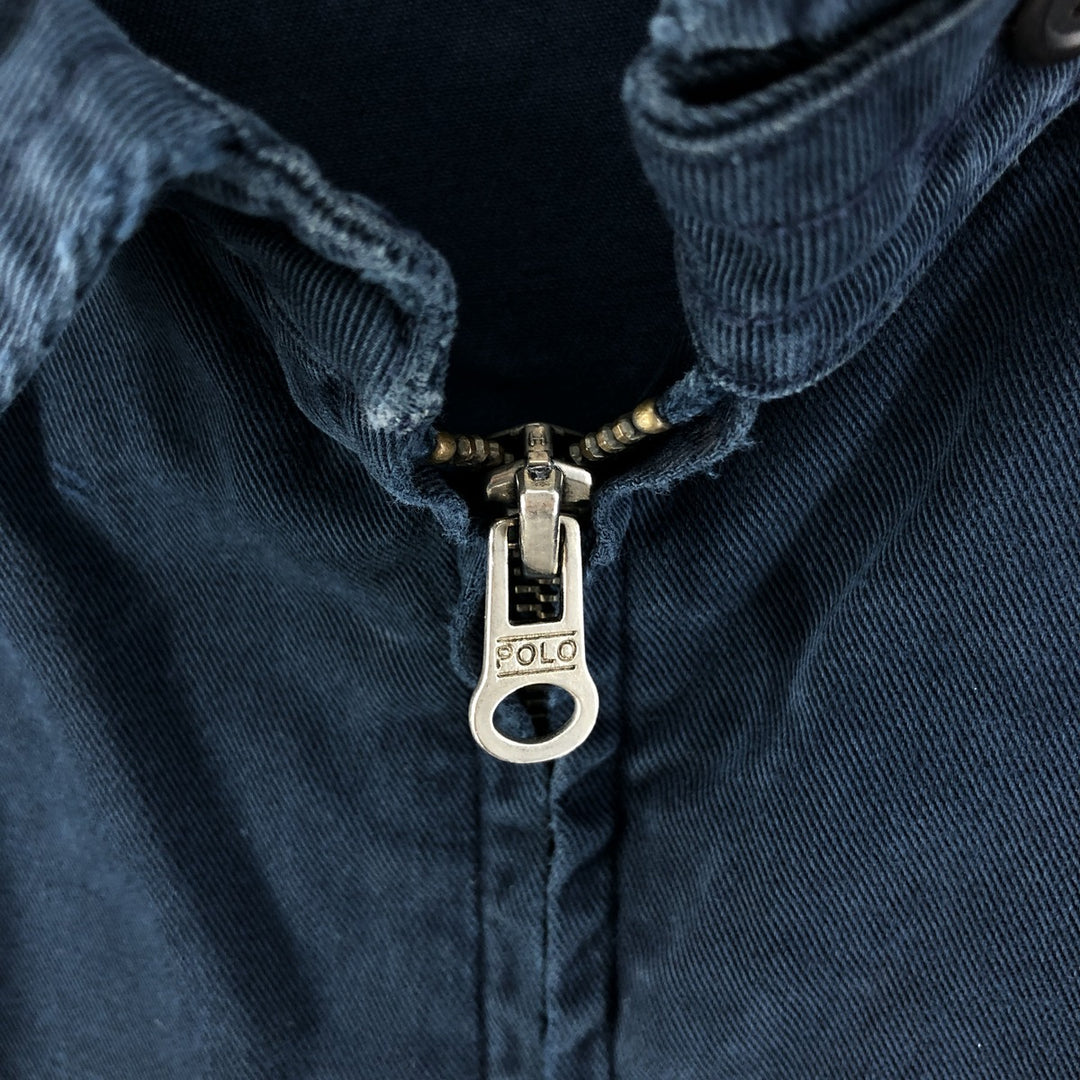 Ralph Lauren POLO by Ralph Lauren Swing Top Sports Jacket Men's L size cotton navy blue type Vintage Second Hand