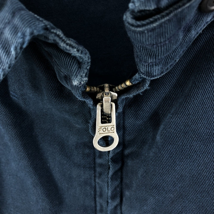 Ralph Lauren POLO by Ralph Lauren Swing Top Sports Jacket Men's L size cotton navy blue type Vintage Second Hand