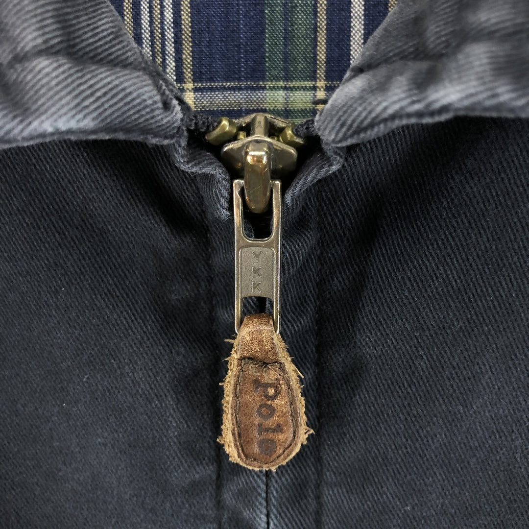 Ralph Lauren POLO by Ralph Lauren Swing Top Sports Jacket Men's XL cotton navy blue type Vintage Second Hand