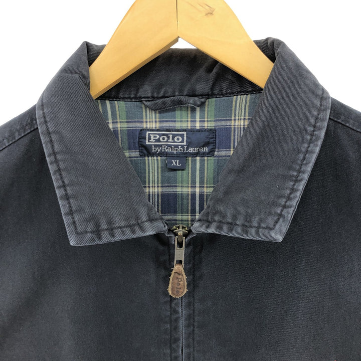 Ralph Lauren POLO by Ralph Lauren Swing Top Sports Jacket Men's XL cotton navy blue type Vintage Second Hand