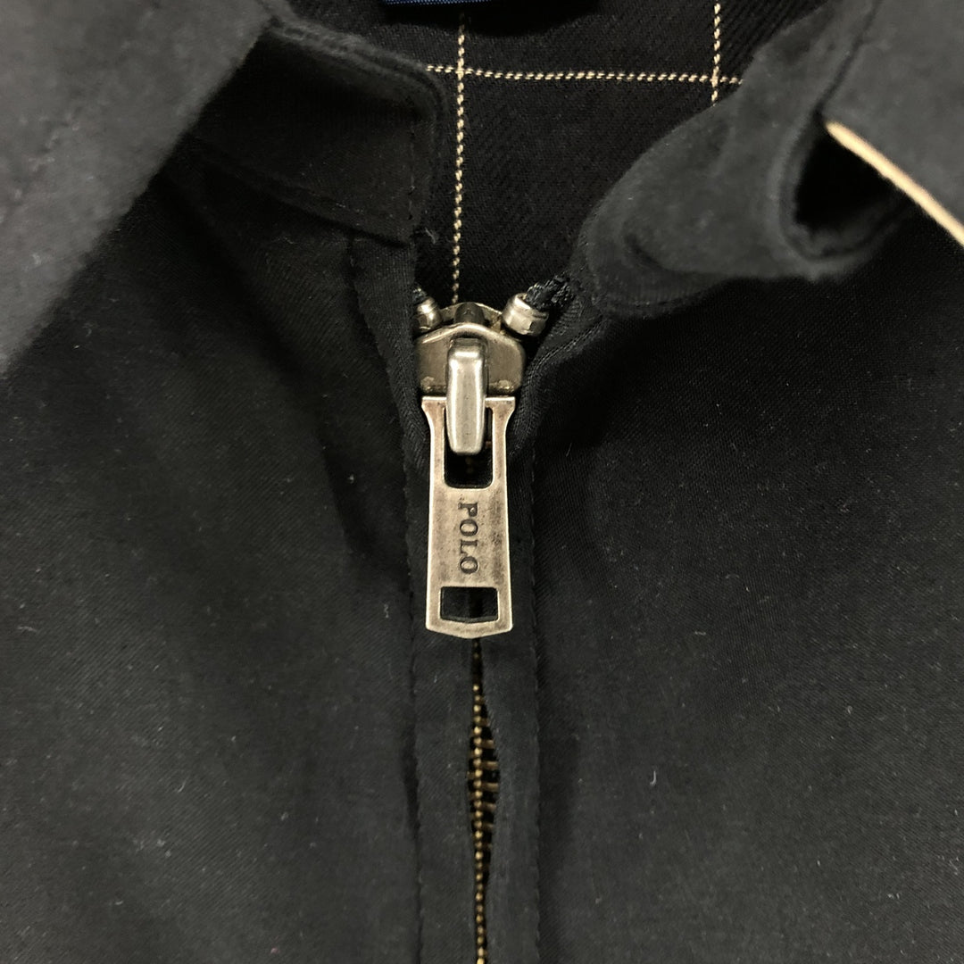 Ralph Lauren POLO by Ralph Lauren Swing Top Sports Jacket Men's M polyester black type Vintage Second Hand