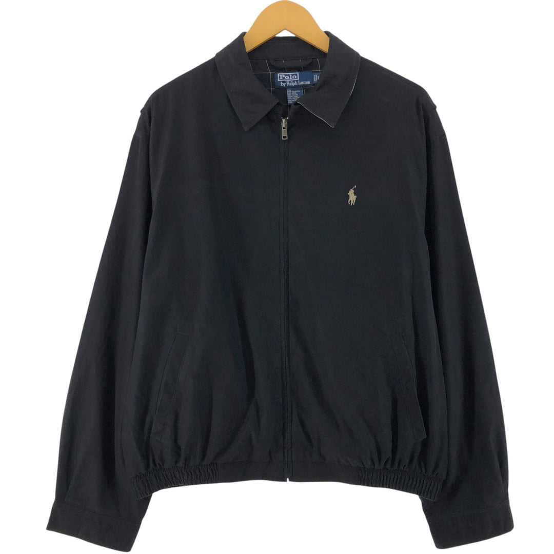 Ralph Lauren POLO by Ralph Lauren Swing Top Sports Jacket Men's L size polyester black type Vintage Second Hand