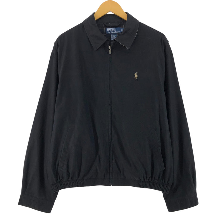 Ralph Lauren POLO by Ralph Lauren Swing Top Sports Jacket Men's L size polyester black type Vintage Second Hand