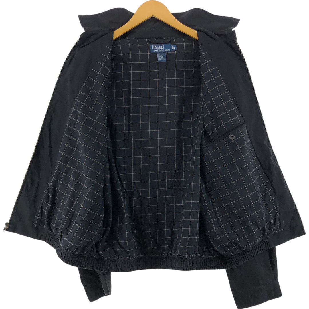 Ralph Lauren POLO by Ralph Lauren Swing Top Sports Jacket Men's L size polyester black type Vintage Second Hand