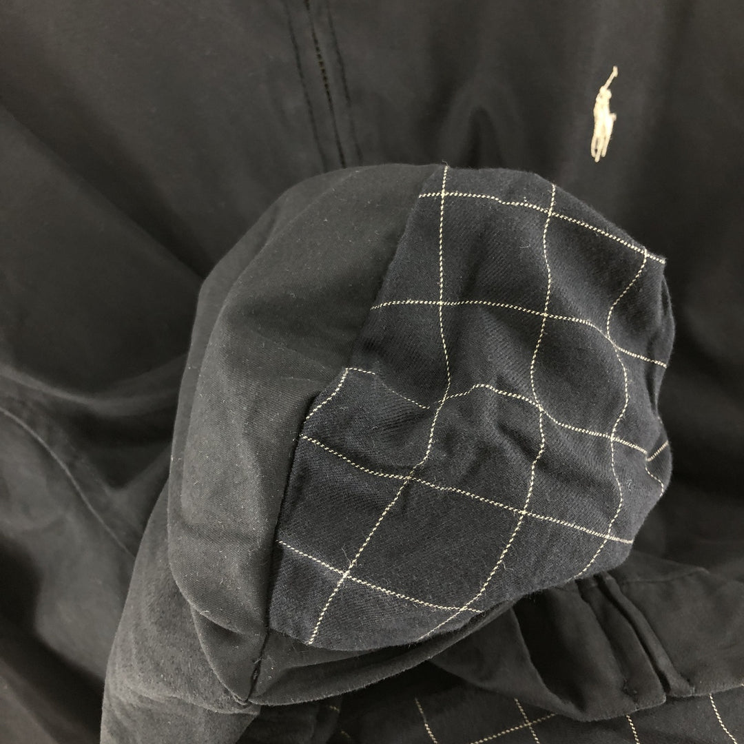 Ralph Lauren POLO by Ralph Lauren Swing Top Sports Jacket Men's L size polyester black type Vintage Second Hand