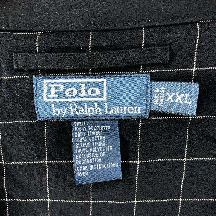 Ralph Lauren POLO by Ralph Lauren Swing Top Sports Jacket Men's XXL polyester black type Vintage Second Hand