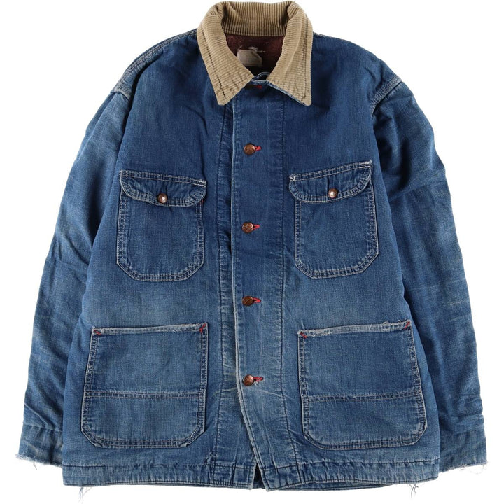 70'S JCPenney BIG MAC denim coveralls, men's size L, vintage cotton blue type Vintage Second Hand