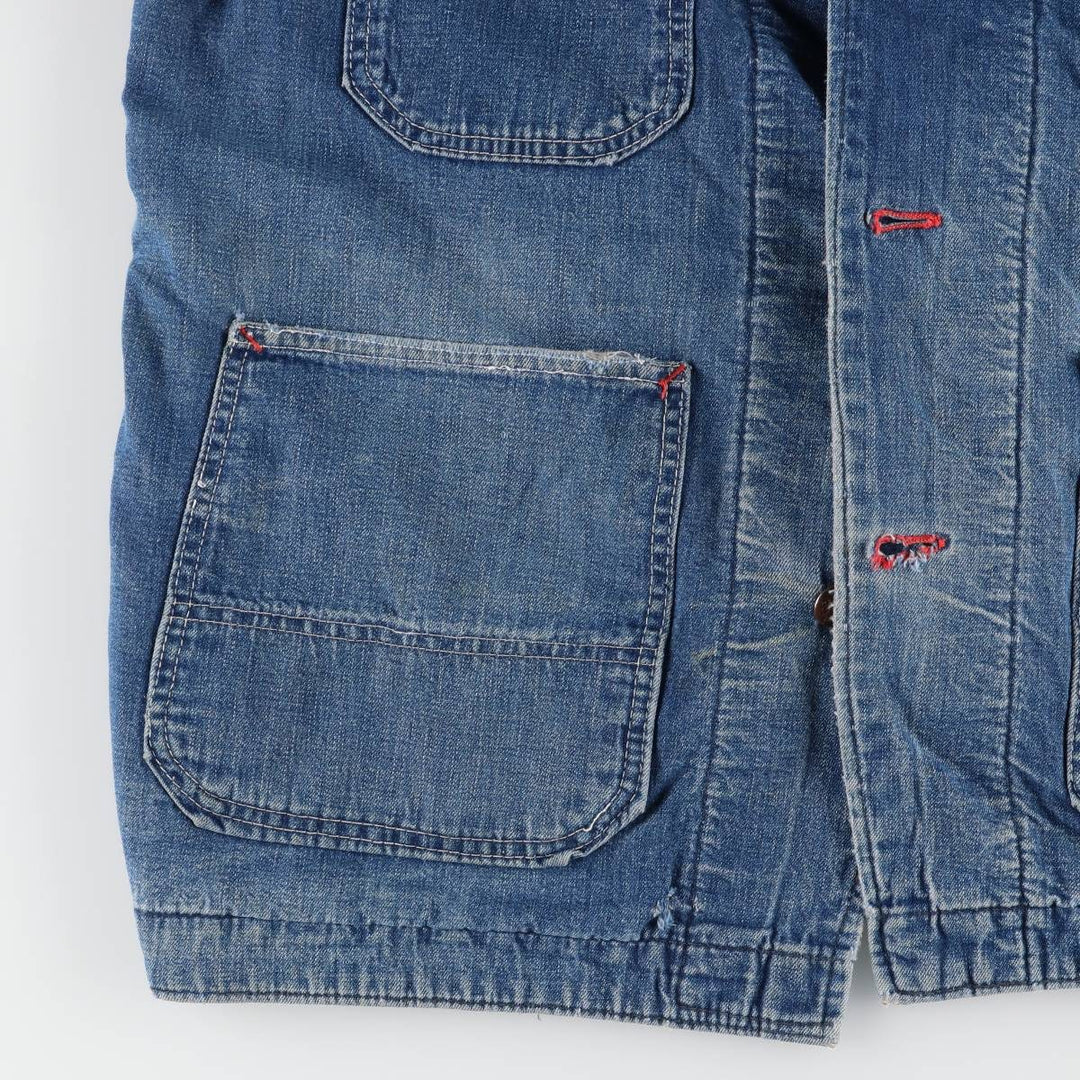 70'S JCPenney BIG MAC denim coveralls, men's size L, vintage cotton blue type Vintage Second Hand