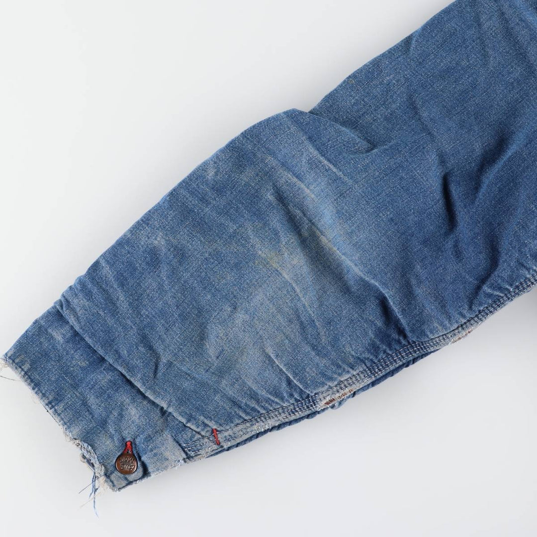 70'S JCPenney BIG MAC denim coveralls, men's size L, vintage cotton blue type Vintage Second Hand