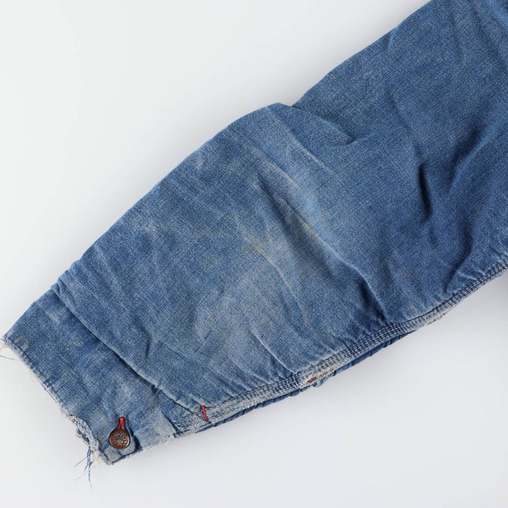 70'S JCPenney BIG MAC denim coveralls, men's size L, vintage cotton blue type Vintage Second Hand