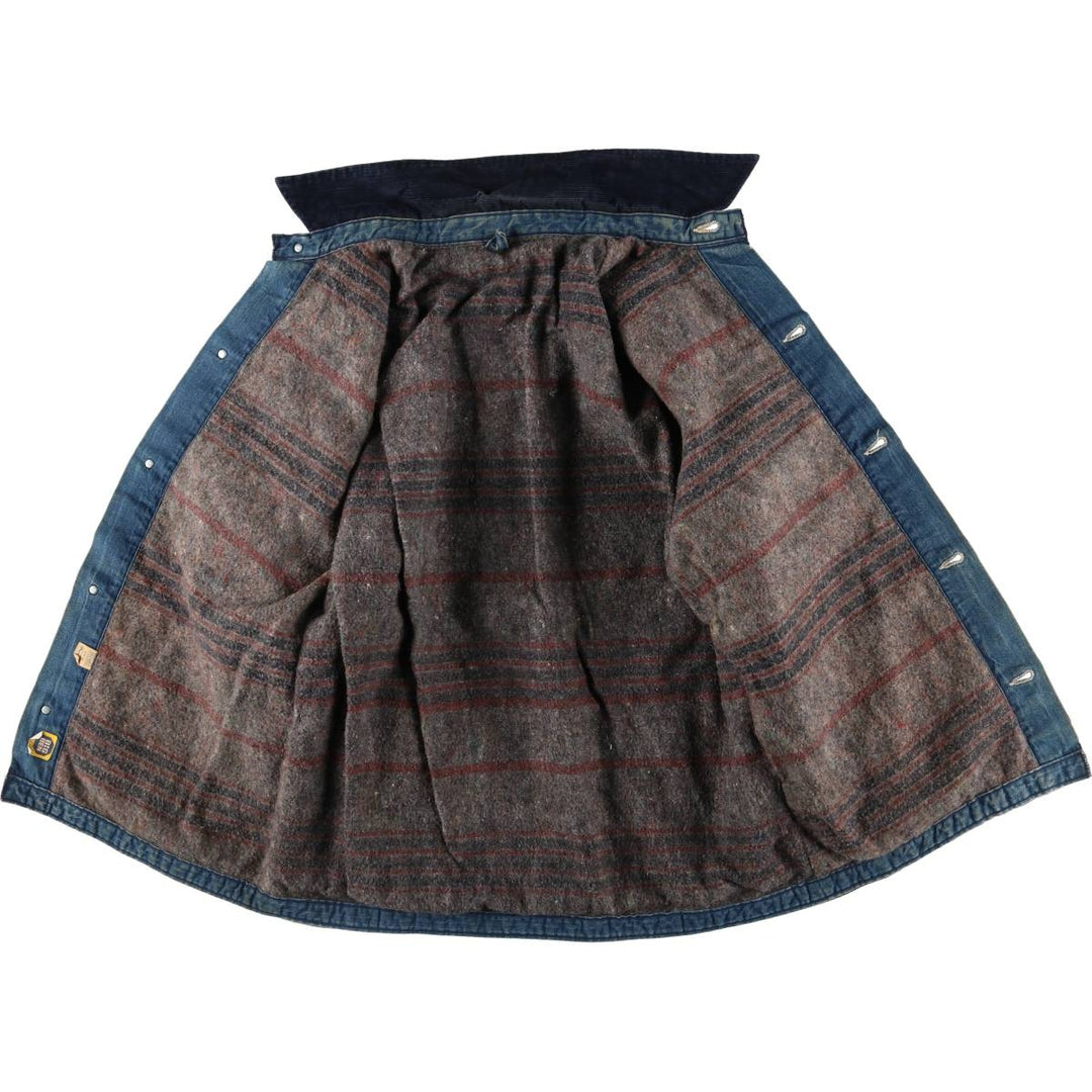 70'S Wrangler Big Ben Denim Coveralls, Men's Size L, Vintage unknown blue type Vintage Second Hand