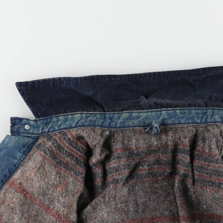 70'S Wrangler Big Ben Denim Coveralls, Men's Size L, Vintage unknown blue type Vintage Second Hand