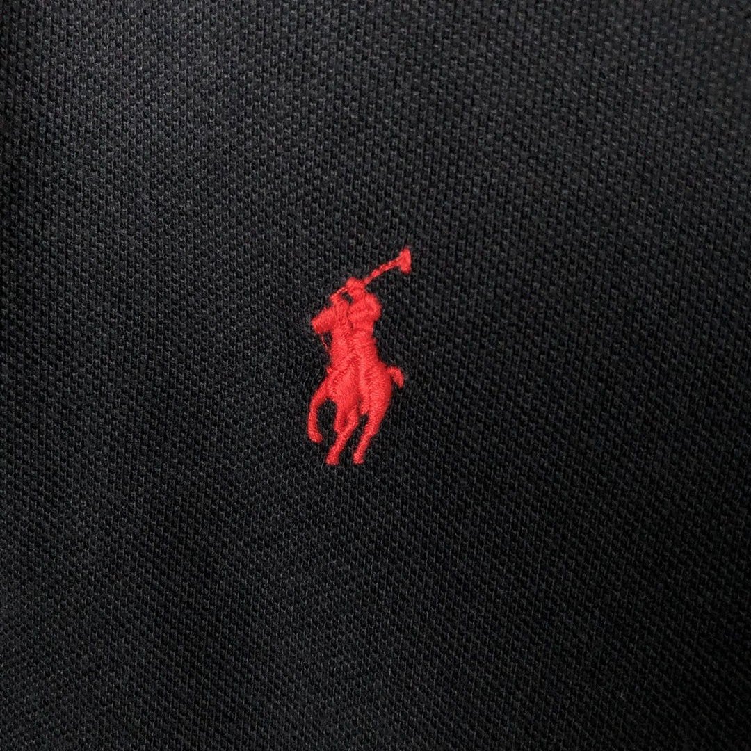 Ralph Lauren POLO RALPH LAUREN CUSTOM FIT short sleeve polo shirt men's M equivalent cotton black type Vintage Second Hand