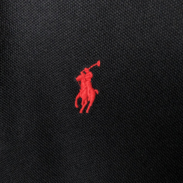 Ralph Lauren POLO RALPH LAUREN CUSTOM FIT short sleeve polo shirt men's M equivalent cotton black type Vintage Second Hand